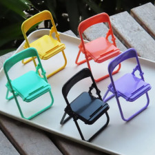 탁상용 휴대 전화 홀더 만화 접는 의자 모양 스탠드